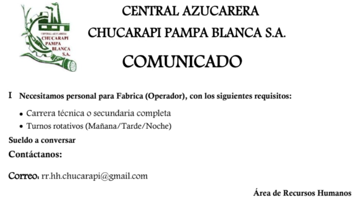 comunicado